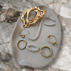 Home handmade irregular scandinavian cement vase